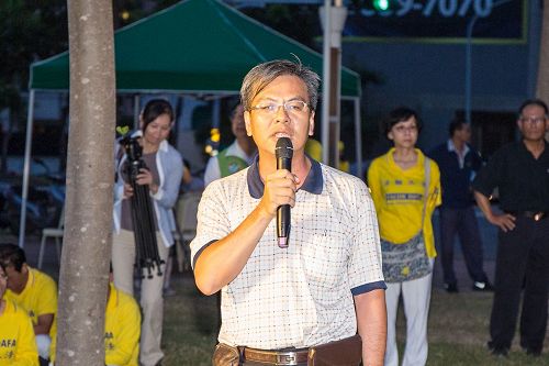 '图10：高雄市律师公会理事刘思龙律师，只要有人性的人都会谴责中共这'