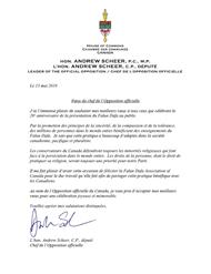 '图8：安省阿默斯特堡镇（Town of Amherstburg）镇长Aldo DiCarlo颁发褒奖，宣布法轮大法月'